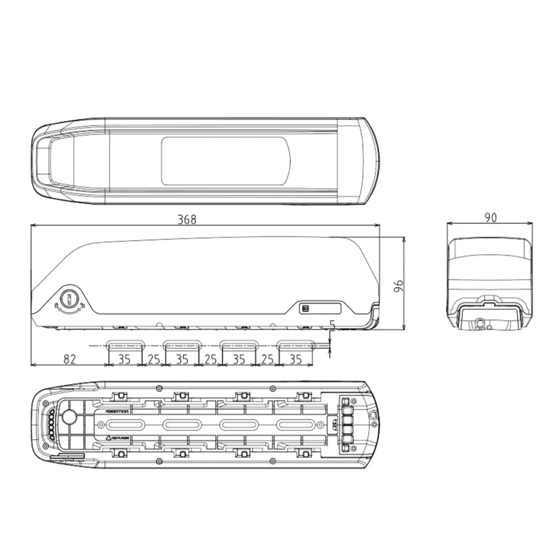 Kit Batería 48v 12ah LG + Caja Desmontable